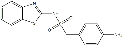 1-(4-aminophenyl)-N-(1,3-benzothiazol-2-yl)methanesulfonamide Struktur