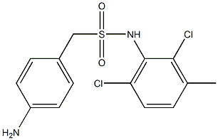 1-(4-aminophenyl)-N-(2,6-dichloro-3-methylphenyl)methanesulfonamide Struktur