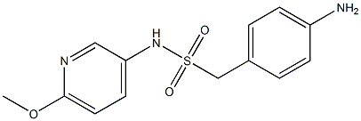 1-(4-aminophenyl)-N-(6-methoxypyridin-3-yl)methanesulfonamide Struktur