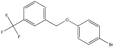 1-(4-bromophenoxymethyl)-3-(trifluoromethyl)benzene Struktur