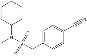 1-(4-cyanophenyl)-N-cyclohexyl-N-methylmethanesulfonamide Struktur