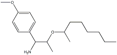 1-(4-methoxyphenyl)-2-(octan-2-yloxy)propan-1-amine Struktur