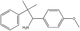 1-(4-methoxyphenyl)-2-methyl-2-phenylpropan-1-amine Struktur