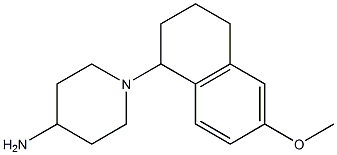 1-(6-methoxy-1,2,3,4-tetrahydronaphthalen-1-yl)piperidin-4-amine Struktur