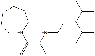 1-(azepan-1-yl)-2-({2-[bis(propan-2-yl)amino]ethyl}amino)propan-1-one Struktur