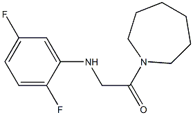 1-(azepan-1-yl)-2-[(2,5-difluorophenyl)amino]ethan-1-one Struktur