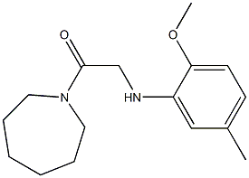 1-(azepan-1-yl)-2-[(2-methoxy-5-methylphenyl)amino]ethan-1-one Struktur