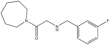 1-(azepan-1-yl)-2-{[(3-fluorophenyl)methyl]amino}ethan-1-one Struktur