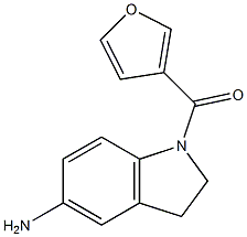 1-(furan-3-ylcarbonyl)-2,3-dihydro-1H-indol-5-amine Struktur