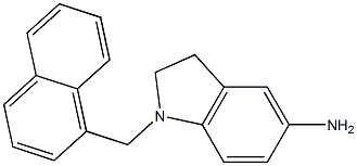 1-(naphthalen-1-ylmethyl)-2,3-dihydro-1H-indol-5-amine Struktur