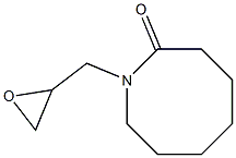 1-(oxiran-2-ylmethyl)azocan-2-one Struktur