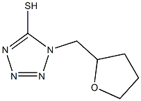 1-(oxolan-2-ylmethyl)-1H-1,2,3,4-tetrazole-5-thiol Struktur