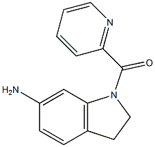 1-(pyridin-2-ylcarbonyl)-2,3-dihydro-1H-indol-6-amine Struktur