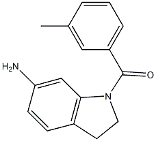 1-[(3-methylphenyl)carbonyl]-2,3-dihydro-1H-indol-6-amine Struktur