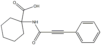 1-[(3-phenylprop-2-ynoyl)amino]cyclohexanecarboxylic acid Struktur