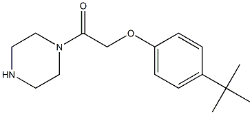 1-[(4-tert-butylphenoxy)acetyl]piperazine Struktur