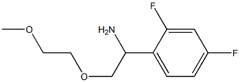 1-[1-amino-2-(2-methoxyethoxy)ethyl]-2,4-difluorobenzene Struktur