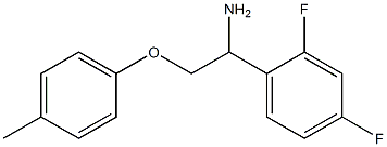 1-[1-amino-2-(4-methylphenoxy)ethyl]-2,4-difluorobenzene Struktur