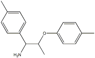 1-[1-amino-2-(4-methylphenoxy)propyl]-4-methylbenzene Struktur