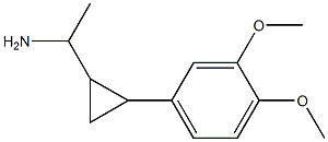 1-[2-(3,4-dimethoxyphenyl)cyclopropyl]ethan-1-amine Struktur