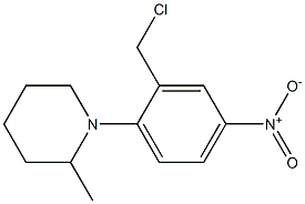 1-[2-(chloromethyl)-4-nitrophenyl]-2-methylpiperidine Struktur