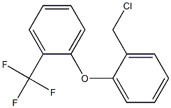 1-[2-(chloromethyl)phenoxy]-2-(trifluoromethyl)benzene Struktur