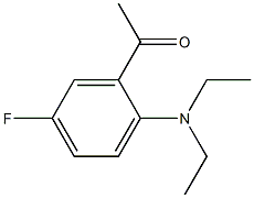 1-[2-(diethylamino)-5-fluorophenyl]ethan-1-one Structure