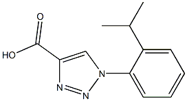 1-[2-(propan-2-yl)phenyl]-1H-1,2,3-triazole-4-carboxylic acid Struktur