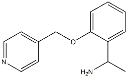 1-[2-(pyridin-4-ylmethoxy)phenyl]ethanamine Struktur