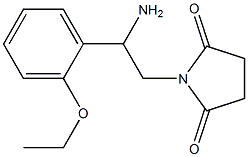 1-[2-amino-2-(2-ethoxyphenyl)ethyl]pyrrolidine-2,5-dione Struktur