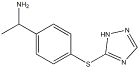 1-[4-(1H-1,2,4-triazol-5-ylsulfanyl)phenyl]ethan-1-amine Struktur