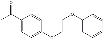 1-[4-(2-phenoxyethoxy)phenyl]ethan-1-one Struktur