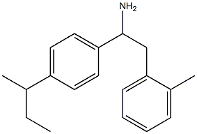 1-[4-(butan-2-yl)phenyl]-2-(2-methylphenyl)ethan-1-amine Struktur