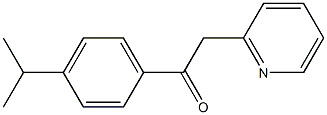 1-[4-(propan-2-yl)phenyl]-2-(pyridin-2-yl)ethan-1-one Struktur