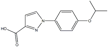 1-[4-(propan-2-yloxy)phenyl]-1H-pyrazole-3-carboxylic acid Struktur