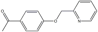 1-[4-(pyridin-2-ylmethoxy)phenyl]ethanone Struktur