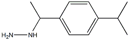 1-{1-[4-(propan-2-yl)phenyl]ethyl}hydrazine Struktur