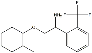 1-{1-amino-2-[(2-methylcyclohexyl)oxy]ethyl}-2-(trifluoromethyl)benzene Struktur