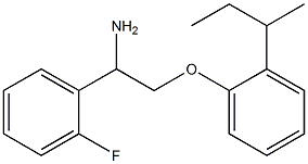 1-{1-amino-2-[2-(butan-2-yl)phenoxy]ethyl}-2-fluorobenzene Struktur