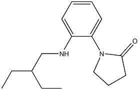 1-{2-[(2-ethylbutyl)amino]phenyl}pyrrolidin-2-one Struktur