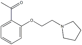 1-{2-[2-(pyrrolidin-1-yl)ethoxy]phenyl}ethan-1-one Struktur