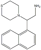 2-(naphthalen-1-yl)-2-(thiomorpholin-4-yl)ethan-1-amine Struktur