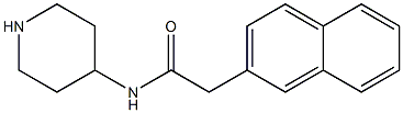 2-(naphthalen-2-yl)-N-(piperidin-4-yl)acetamide Struktur