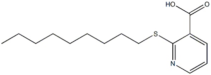 2-(nonylsulfanyl)pyridine-3-carboxylic acid Struktur