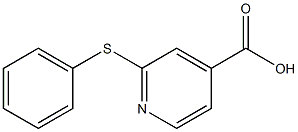 2-(phenylsulfanyl)pyridine-4-carboxylic acid Struktur