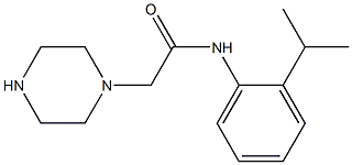 2-(piperazin-1-yl)-N-[2-(propan-2-yl)phenyl]acetamide Struktur