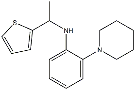 2-(piperidin-1-yl)-N-[1-(thiophen-2-yl)ethyl]aniline Struktur