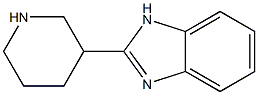 2-(piperidin-3-yl)-1H-1,3-benzodiazole Struktur