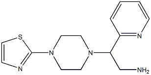 2-(pyridin-2-yl)-2-[4-(1,3-thiazol-2-yl)piperazin-1-yl]ethan-1-amine Struktur