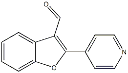 2-(pyridin-4-yl)-1-benzofuran-3-carbaldehyde Struktur